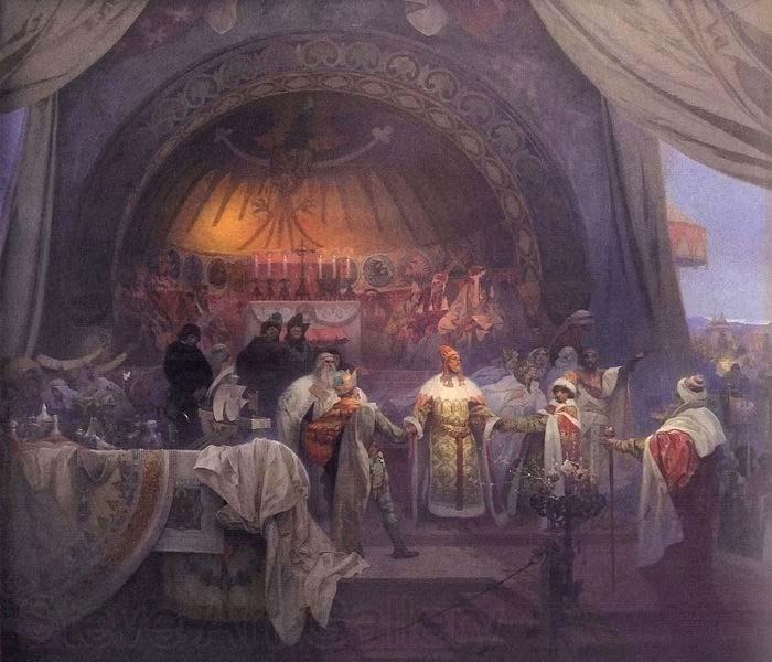 Alfons Mucha The Bohemian King Premysl Otakar II: The Union of Slavic Dynasties Germany oil painting art